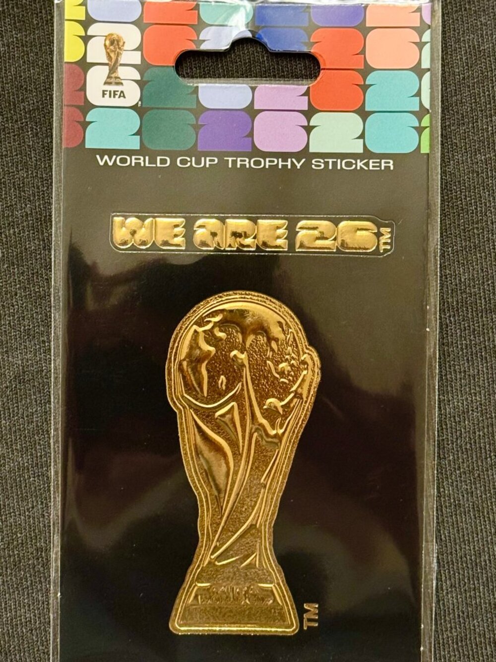 2026 FIFA WORLD CUP Trophy Official Logo STICKER Soccer FOOTBALL Futbol WE ARE